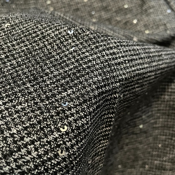 Loft NWT Tie Waist Taper Pants in Sequin Houndstooth size 14 - Picture 4 of 11